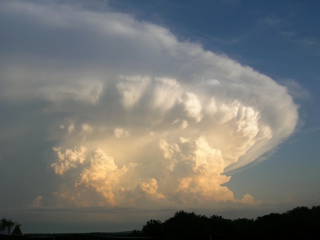 This storm cloud formed south of us last spring, giving us not a drop of rain but providing quite a sight to see.